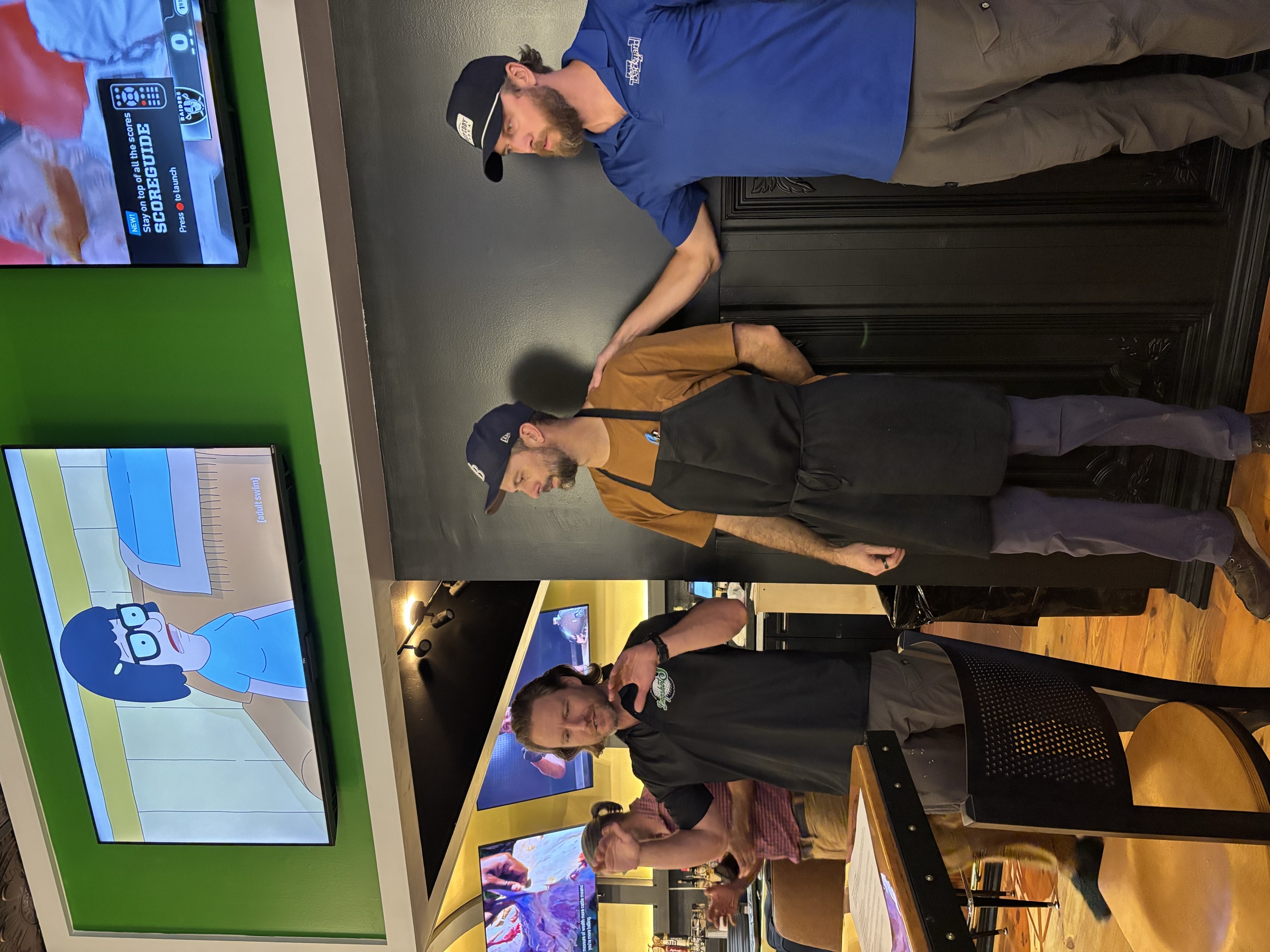 Bo Crusoe, Jonathan Sherwood, Joshua Noland and the Longshots team at Winthrop Town Centre.